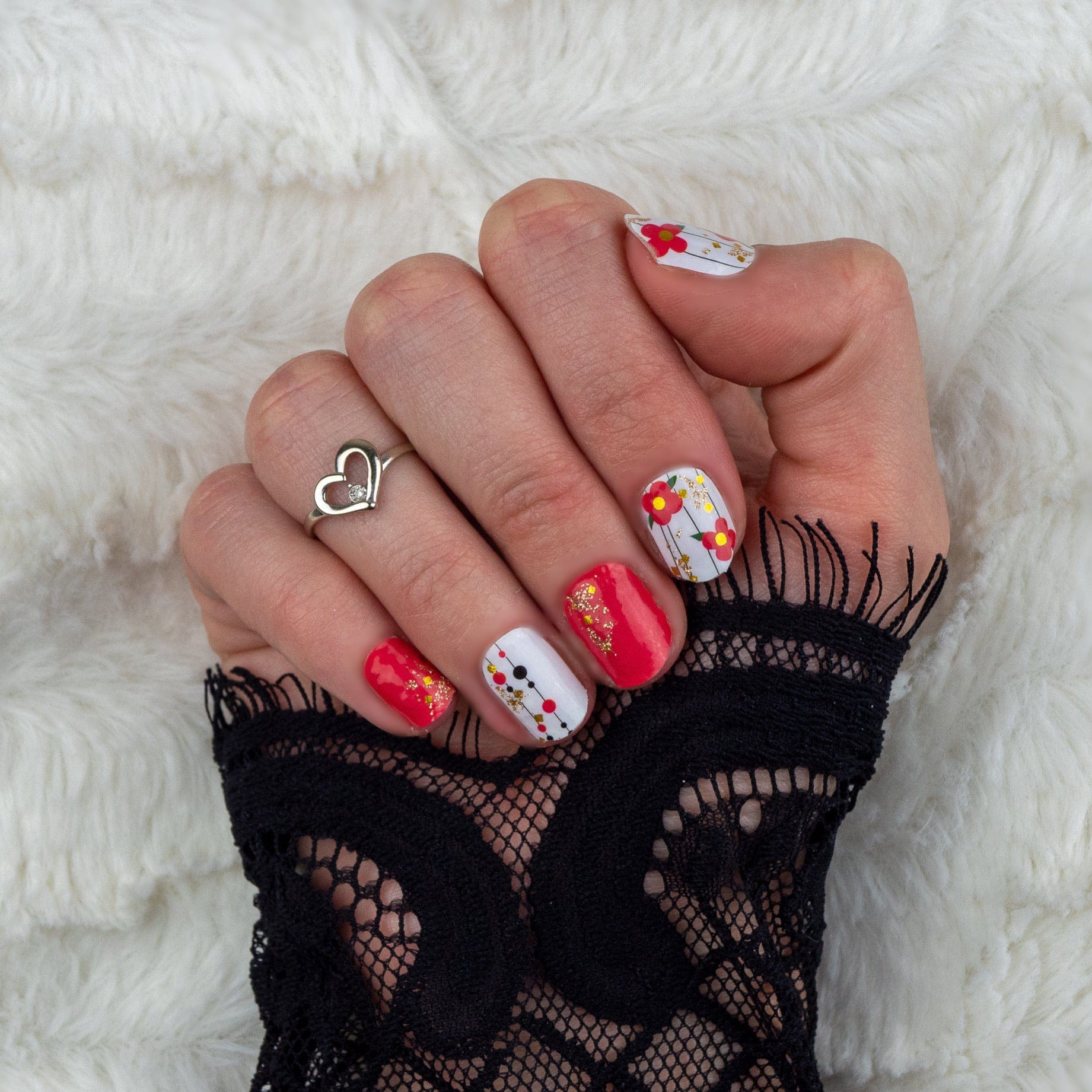 TheNailsAngels Stickers pour ongles Poppy