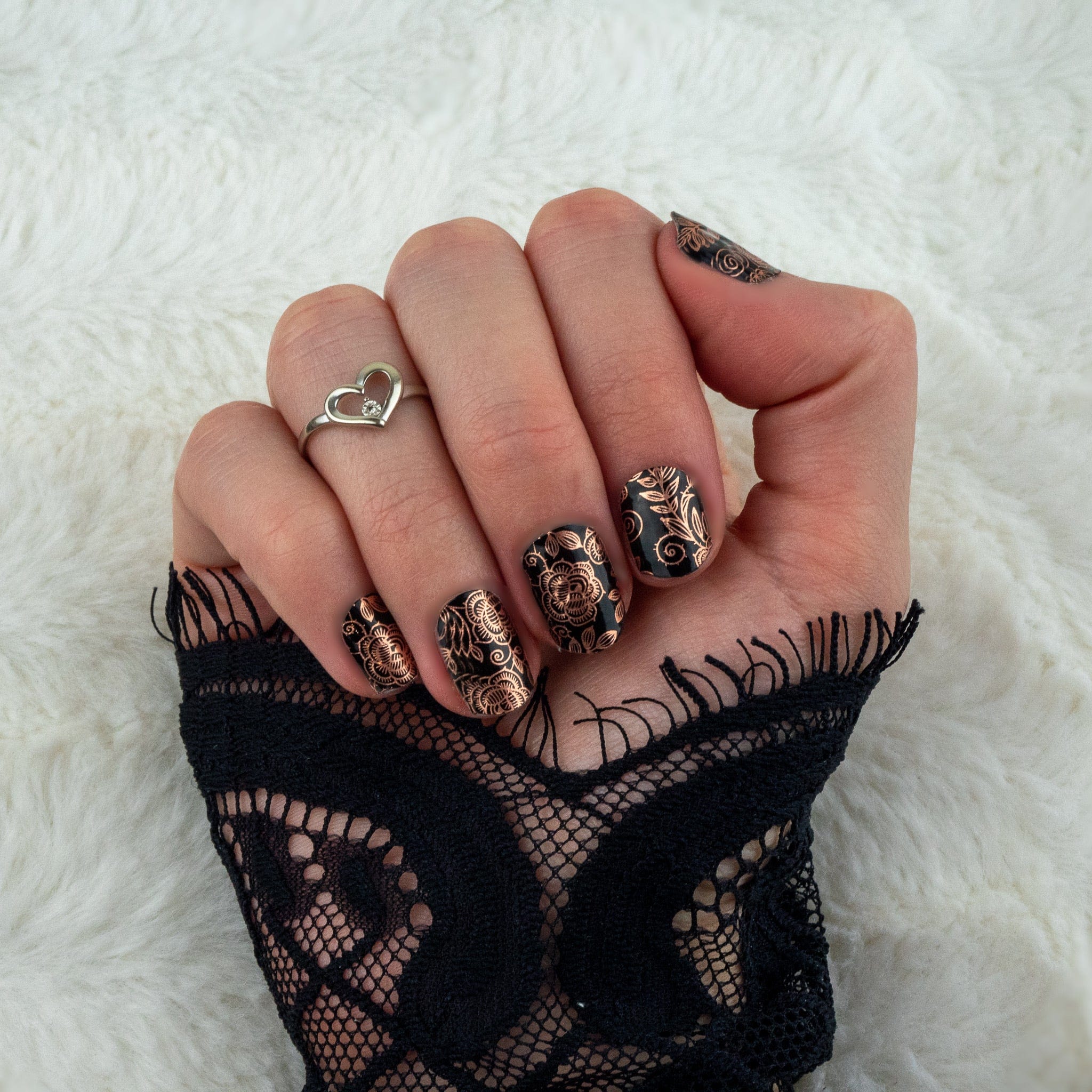 TheNailsAngels Stickers pour ongles Rosewood