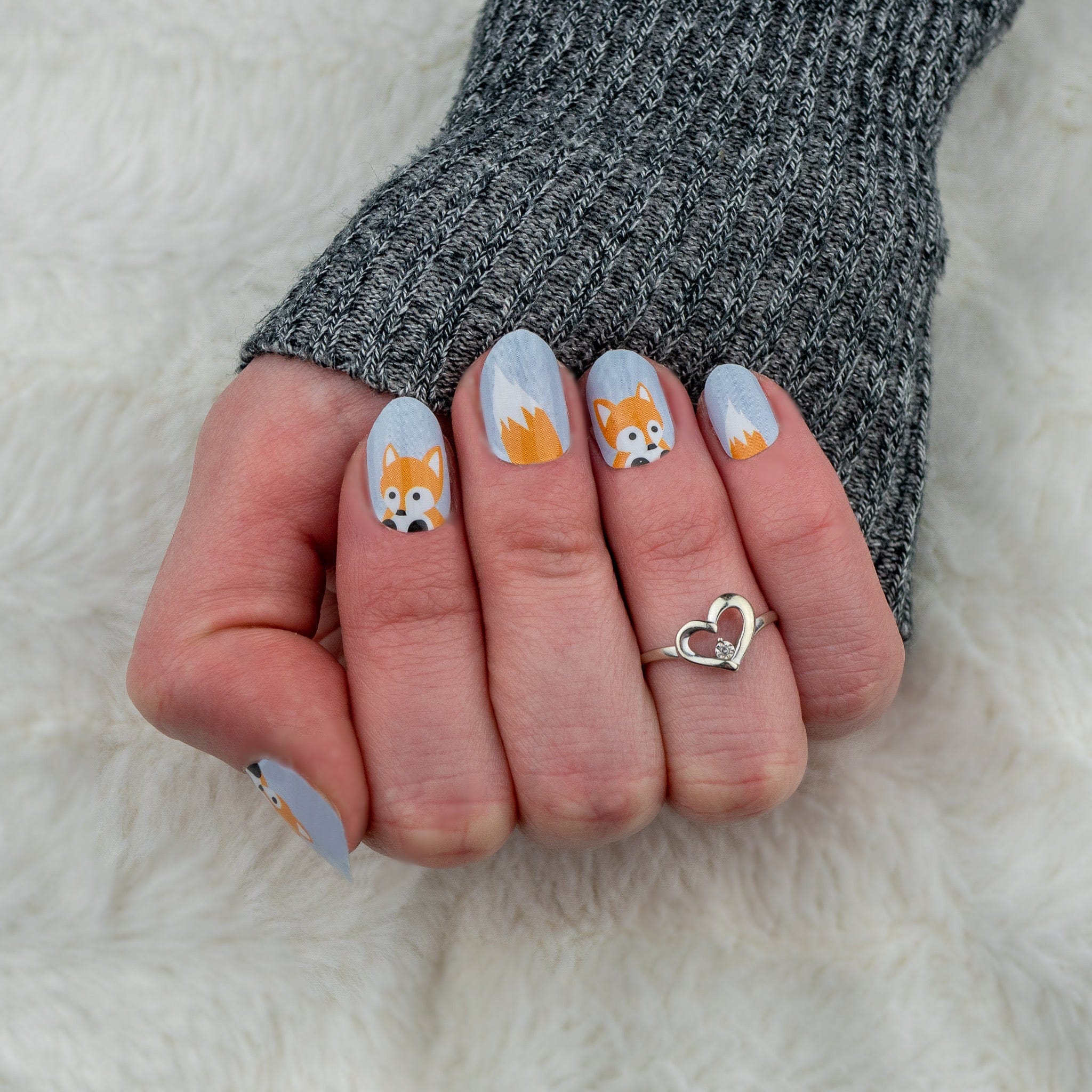 TheNailsAngels Stickers pour ongles Kitsune