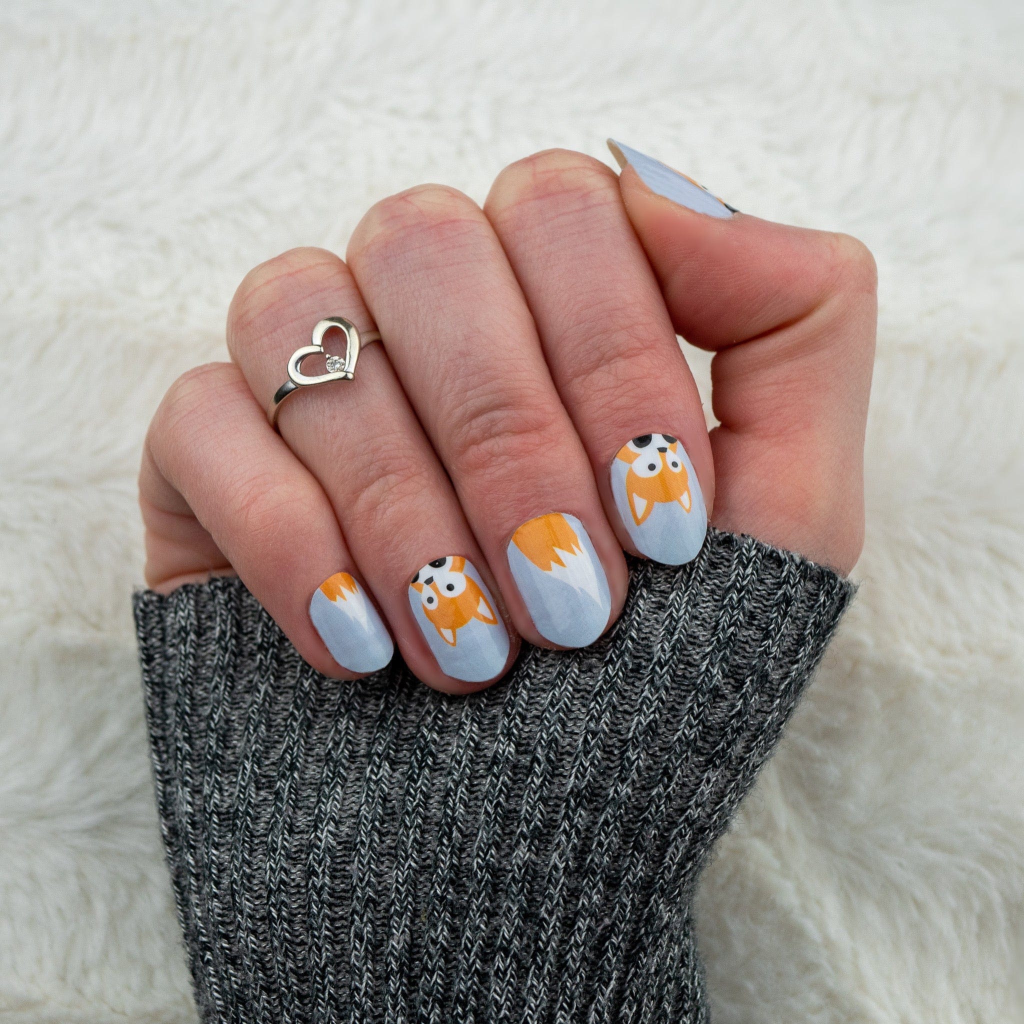 TheNailsAngels Stickers pour ongles Kitsune