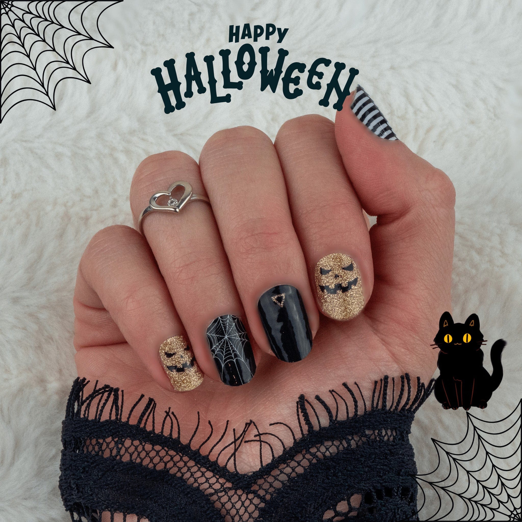 TheNailsAngels Stickers pour ongles Trick or Treat